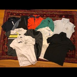 Lot of men’s golf shirts